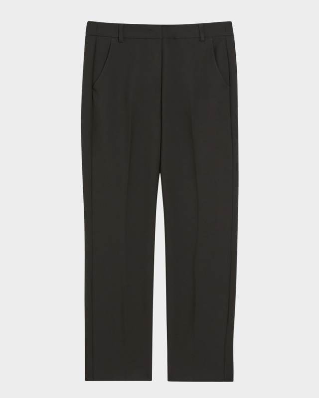 Rana Cropped Double-Faced Canvas Pants